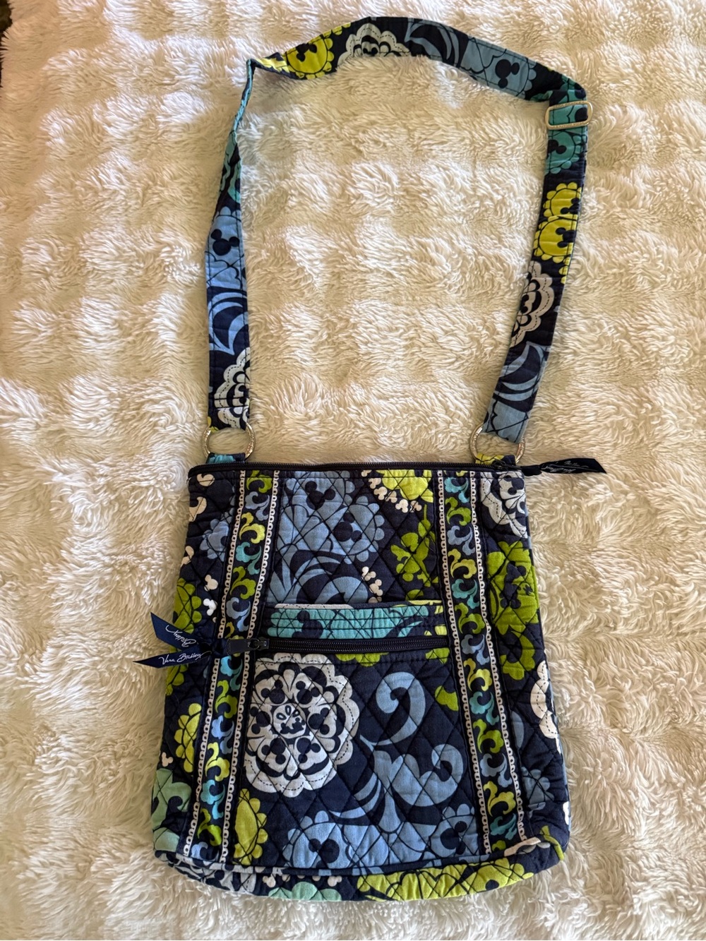 DISNEY Parks Vera Bradley WHERE'S MICKEY Hipster Crossbody Bag